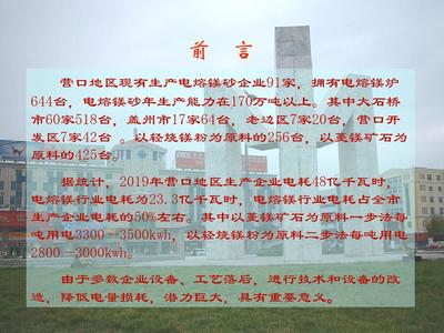 電熔鎂爐節(jié)能工程 23頁PPT文檔